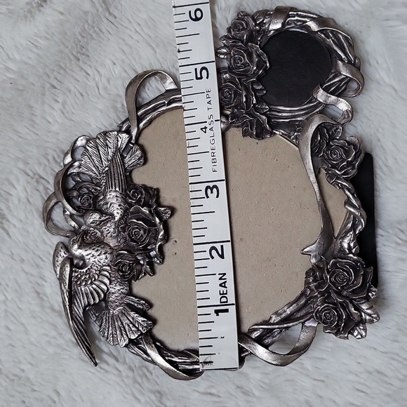 Vintage Birds and Roses Double Heart Picture Frame! - Picture 5 of 8